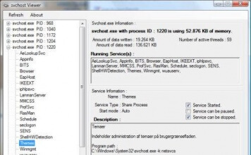 SVCHOST.EXE Programma per capire quali processi avvia