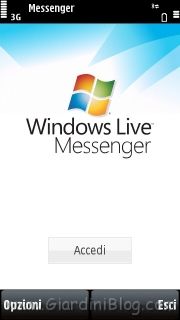 Msn Messenger Live per Nokia 5800 Italiano