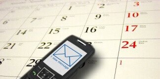 google calendar sms