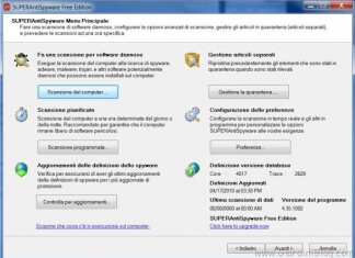 rimuovere eliminare spyware