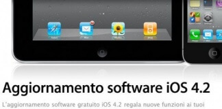 Apple - Aggiornamento software iOS 4.2