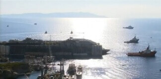 rimozione nave costa concordia live streaming