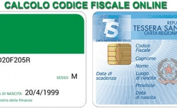 Calcolo online del Codice Fiscale