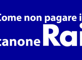 come non pagare il canone rai