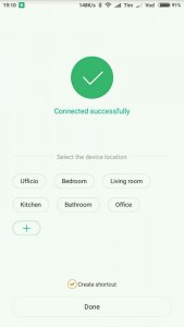 aggiornamento in corso per home security ip camera completato