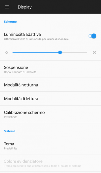 oneplus 5 display impostazioni 2