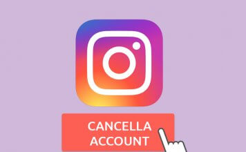 Come eliminare account Instagram