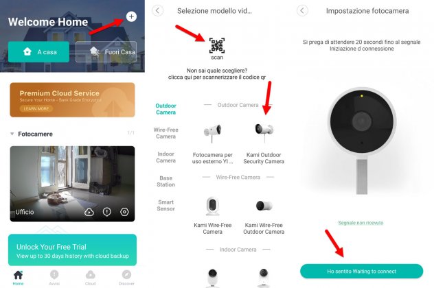 installazione Kami outdoor security camera