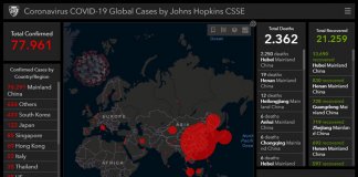 maps corona virus sars