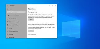 ripristino windows 10