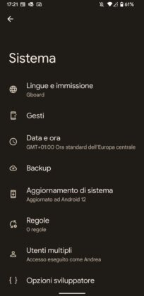 Aggiornare Android