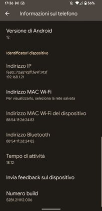 Opzioni Sviluppatore Android