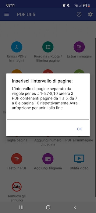 Pdf Utils Inserisci Intervallo Di Pagine