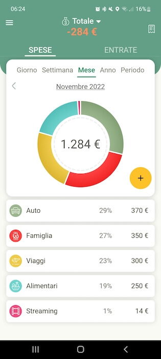 Gestione Spese Grafico