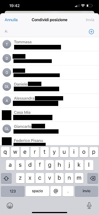 Iphone App Dove Condividi Posizione