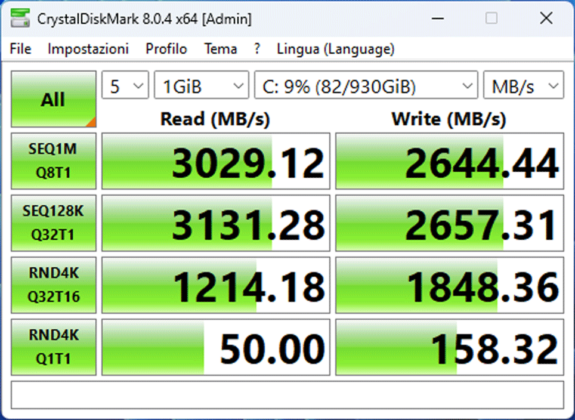 Crystaldiskmark AS5