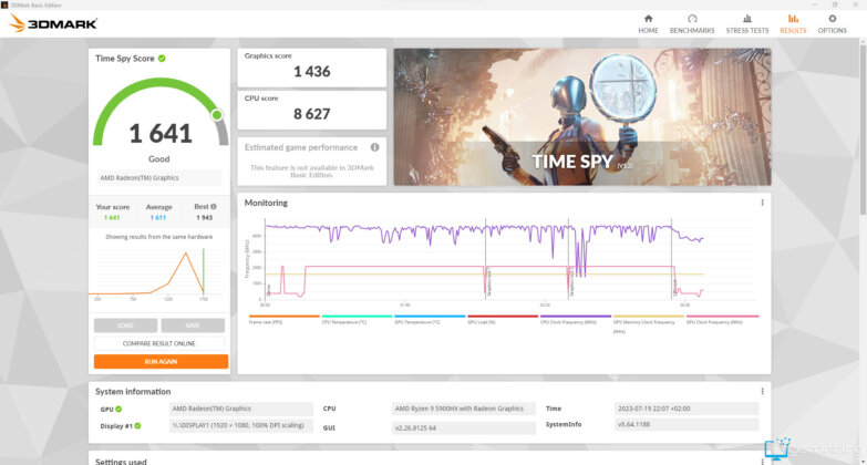 Geekom AS5 3dmark