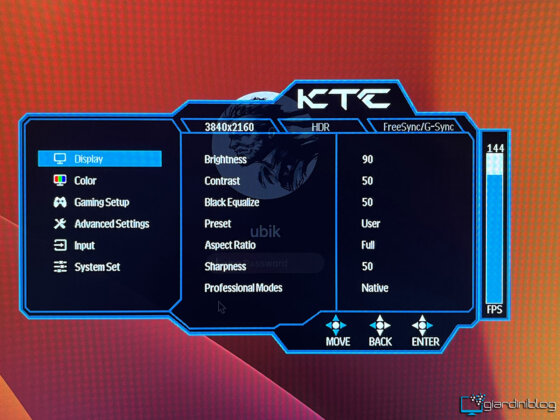 OSD Monitor KTC M27P20 Pt1