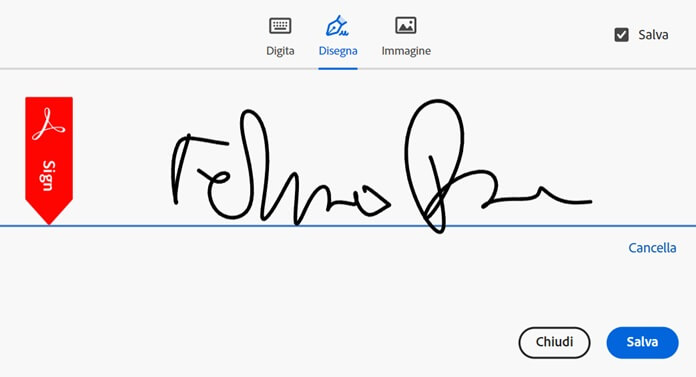 Adobe Acrobat Disegna Firma