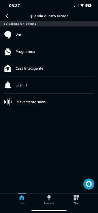 Evento Amazon Alexa App